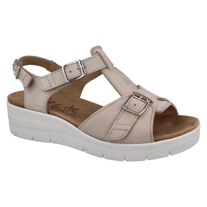 Women's Wide Fit DB Francesca Sandals in Blue Nubuck - Image 7
