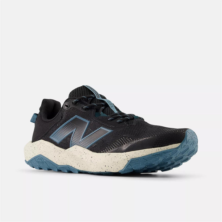 Women's Wide Fit New Balance MNTR9D5 Dynasoft Nitrel V6 Trail Walking/Running Trainers in Black/Salt Water - Image 1
