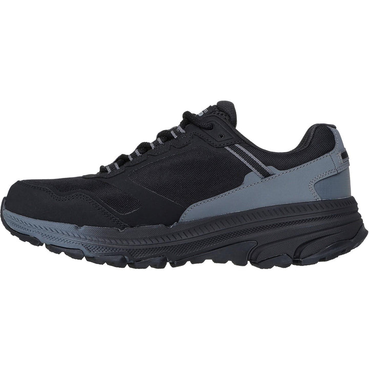 Women's Wide Fit Skechers 129526 Go Run Trail Altitude 2.0 Trainers in Black/Charcoal - Image 1