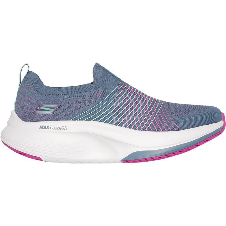 Women's Wide Fit Skechers 125052 Go Walk Max Walker Sally Trainers in Black/White - Image 1