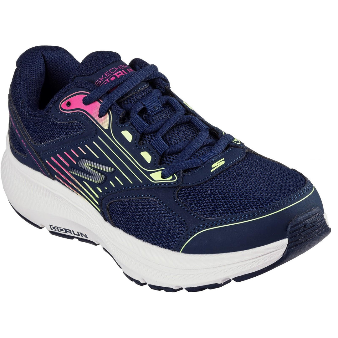 Women's Wide Fit Skechers 128606 Go Run Consistent 2.0 Advantage Trainers in Navy/Multi - Image 3