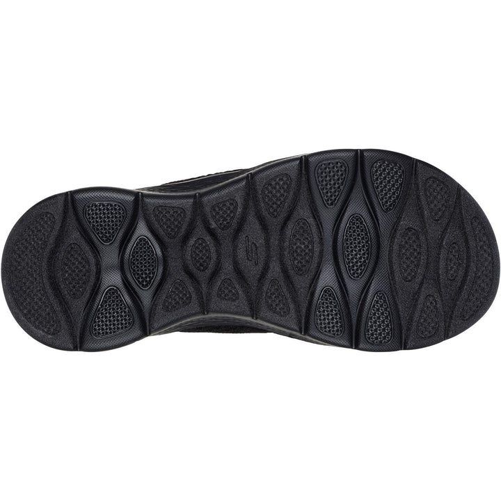 Women's Wide Fit Skechers 141425 Go Walk Flex Elation Sandals in Black - Image 1