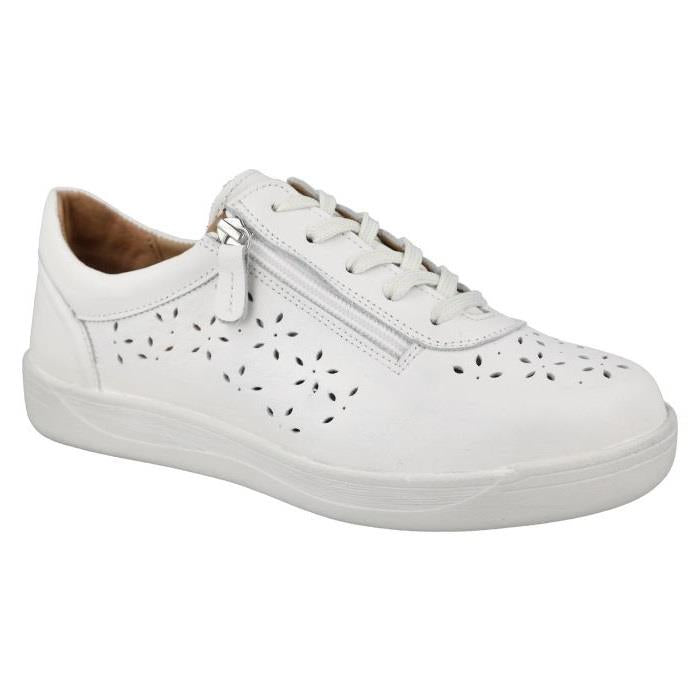Women's Wide Fit DB Kaunas Shoes in Navy Leather - Image 12