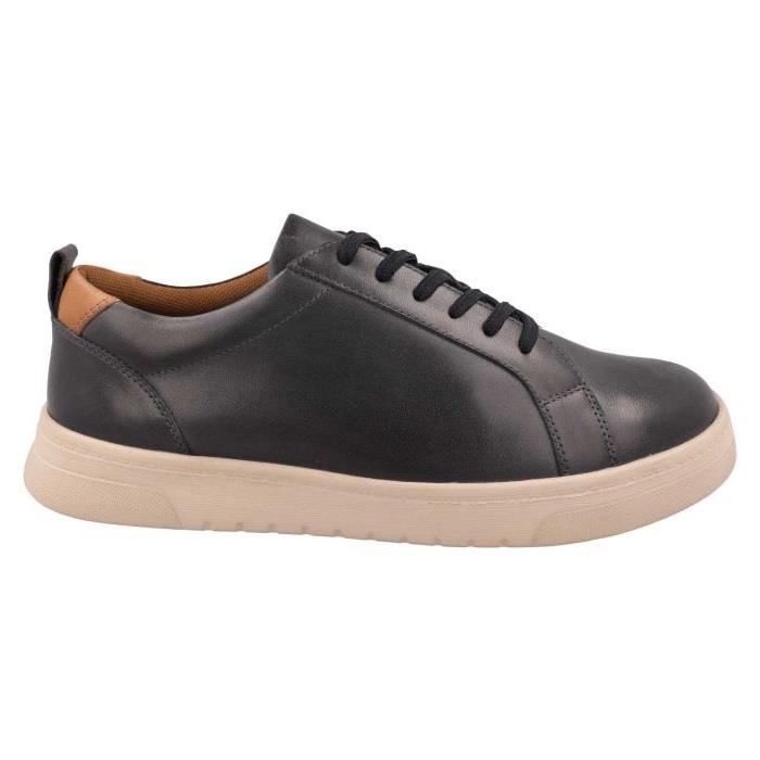 Men's Wide Fit DB Luca Shoes in Navy Leather - Image 1