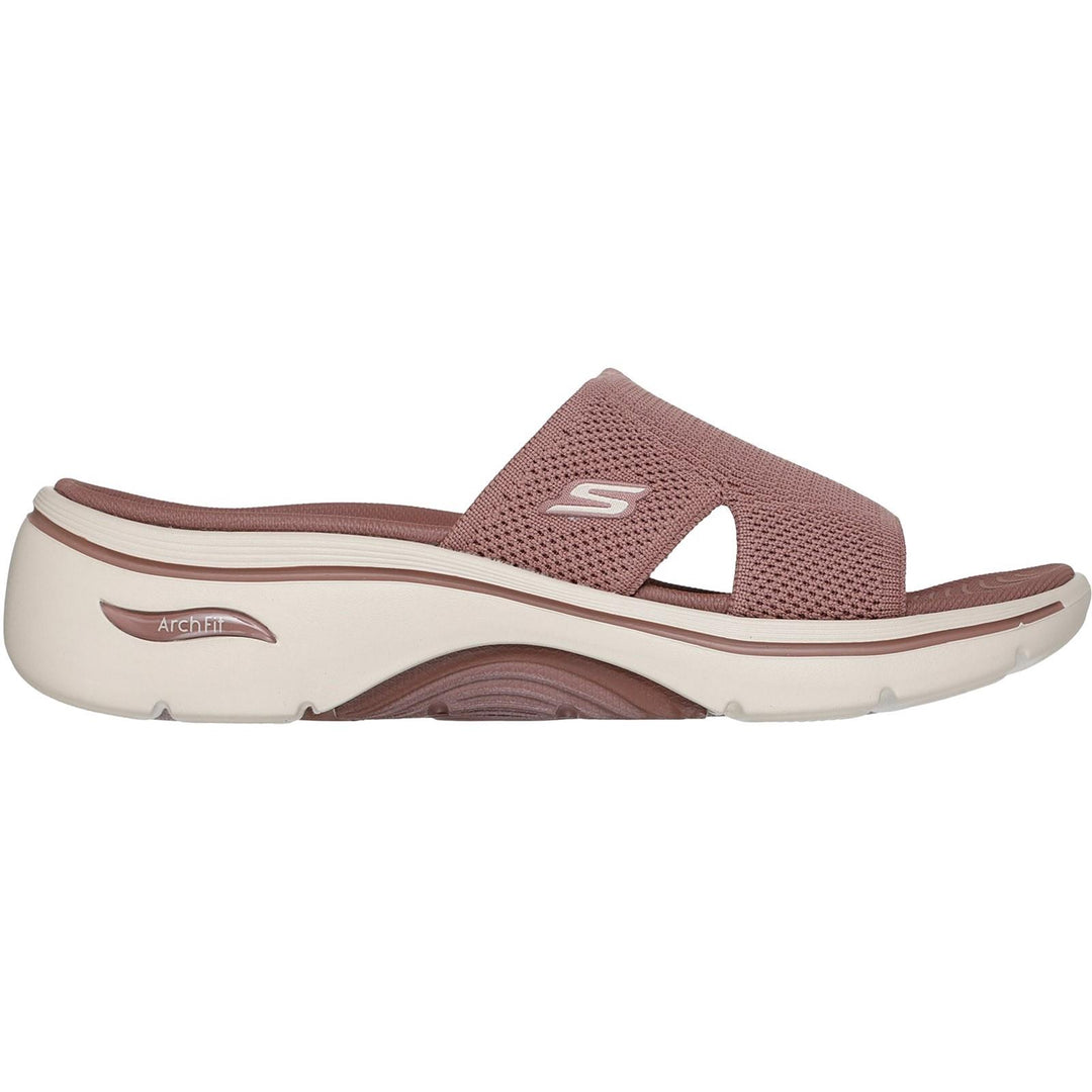 Women's Wide Fit Skechers 140865 Dakota Go Walk Arch Fit 2.0 Sandals in Brown - Image 2