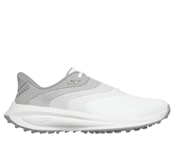 Men's Wide Fit Skechers Slip-ins 214153W Golf Waterproof Flow SI Trainers in White - Image 1