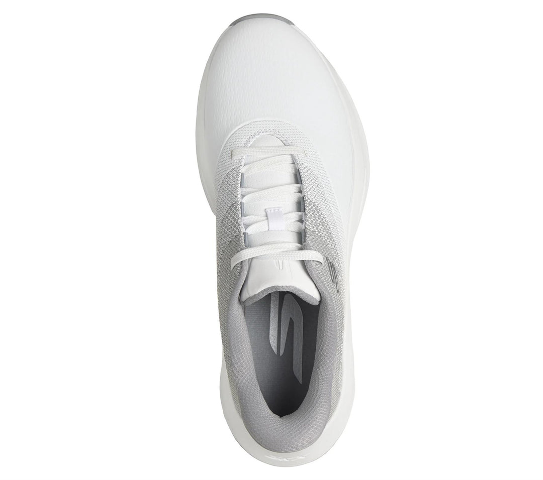 Men's Wide Fit Skechers Slip-ins 214153W Golf Waterproof Flow SI Trainers in White - Image 5