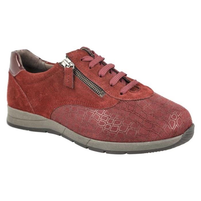 Women's Wide Fit DB Cumulus Trainers in Black Suede / Stretch / Patent - Image 10
