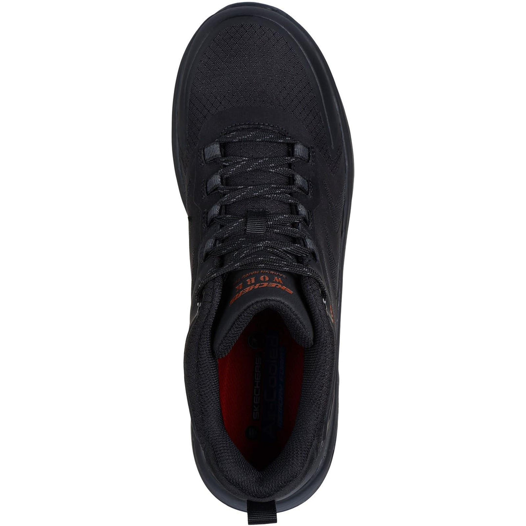 Men's Wide Fit Skechers 200256EC Work Speed Flex Trekker Boots in Black/Red - Image 5