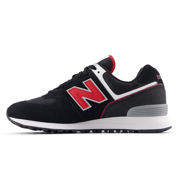 Men's Wide Fit New Balance U5748JL Black shoes  Trainers in Black/White - Image 1