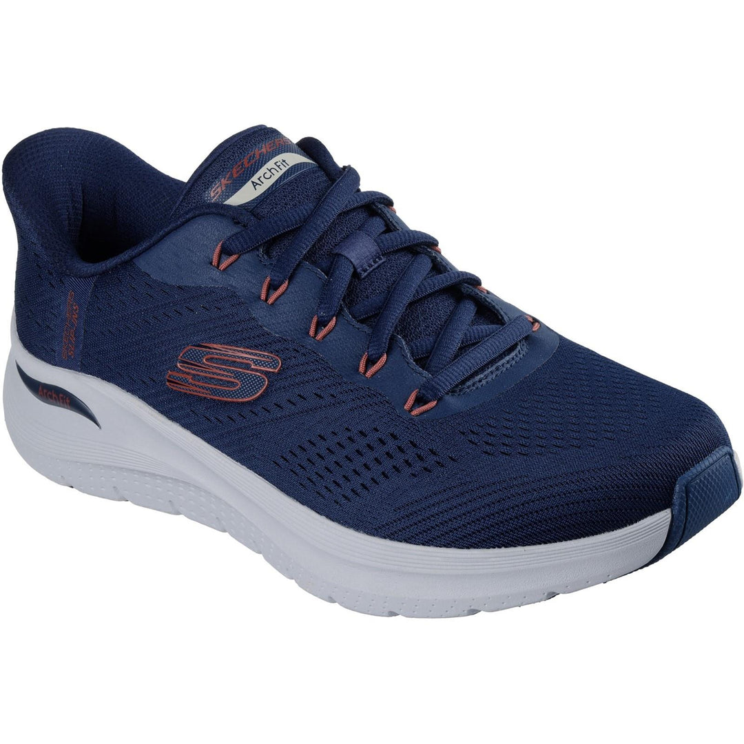 Men's Wide Fit Skechers 232712 Slip-ins Arch Fit 2.0 Lestur Trainers in Black - Image 7