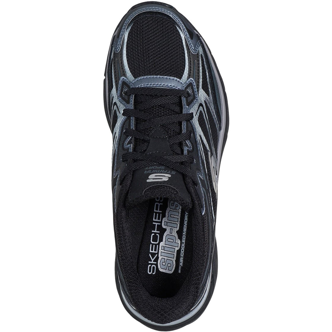 Women's Wide Fit Skechers 150710 Slip-ins Stamina Sport Trainers in Black - Image 5