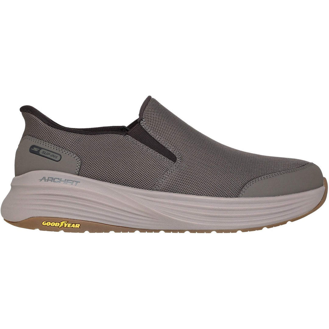 Men's Wide Fit Skechers 217000 Slip-ins Go Walk Stability 2.0 Trainers in Dark Taupe - Image 2