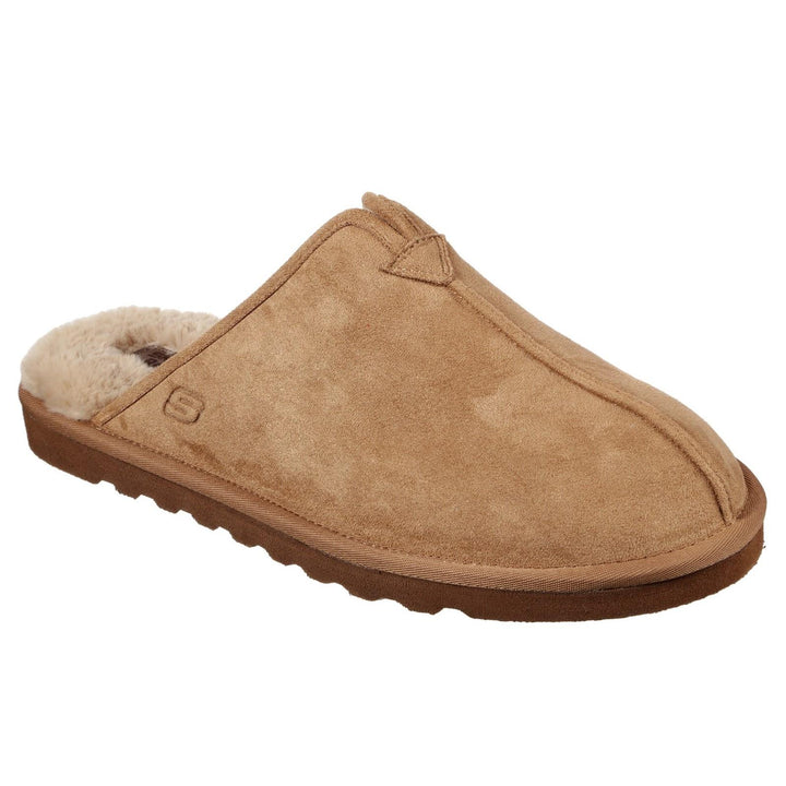 Men's Relaxed Fit Skechers 66094 Renten Palco Slippers - Tan