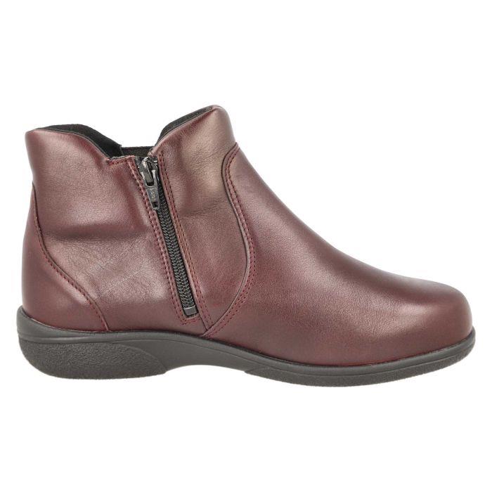 Women's Wide Fit DB Daylily Boots in Black Leather - Image 10