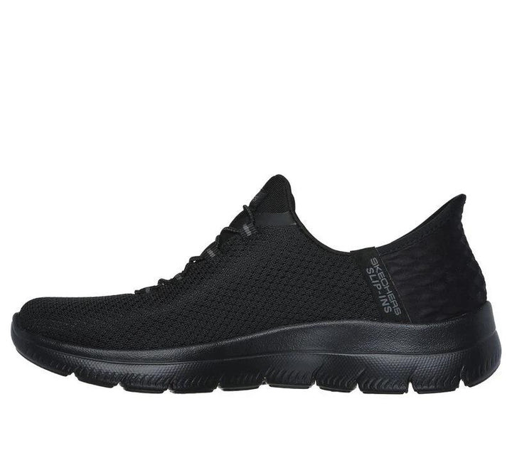 Women's Wide Fit Slip-ins Skechers 150123 Summits Diamond Dream Trainers in Black - Image 1