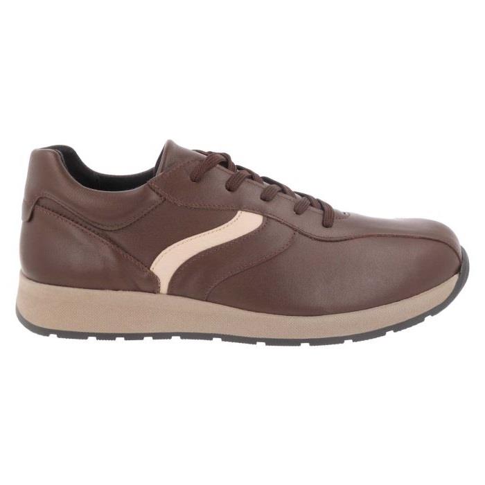 Men's Wide Fit DB Maurice Trainers in Black Leather - Image 7