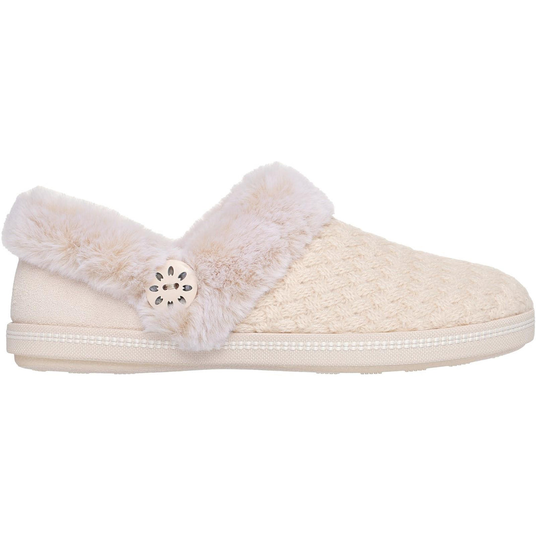 Women's Wide Fit Skechers 169041 Cozy Campfire Frosty Promise Slippers in Black - Image 8