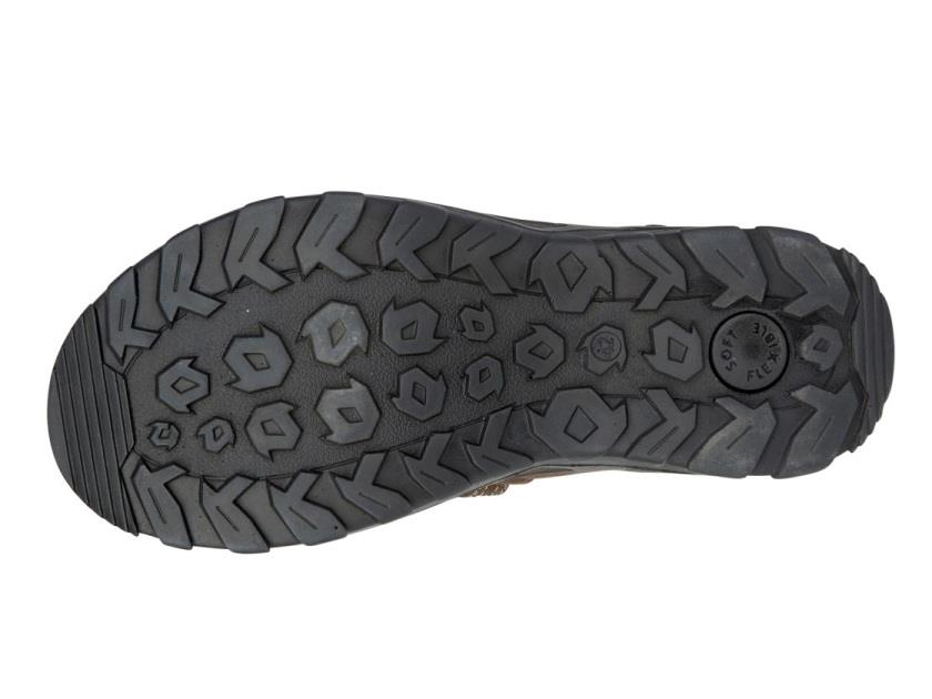 Mens Wide Fit Roamers M 422B Sandals in Brown Leather - Image 3
