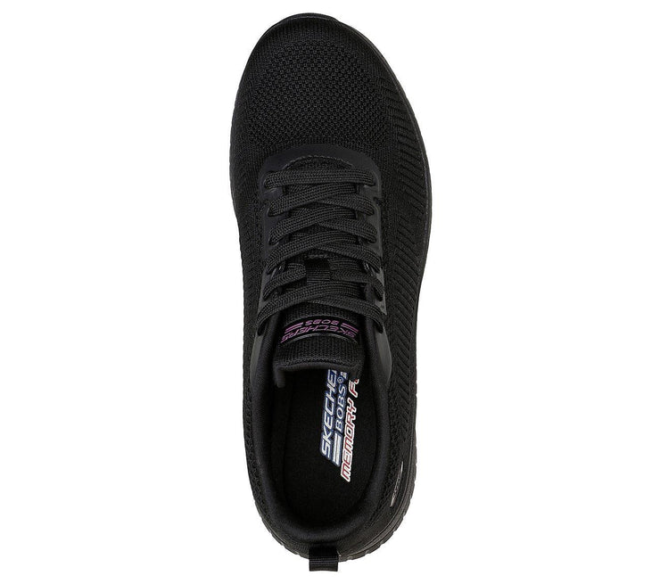 Skechers 117209 Extra Wide Bobs Squad Chaos Face Off Trainers Black-4