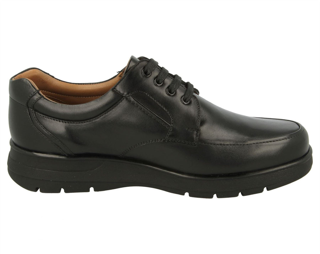 Zapatos DB Congo de ajuste ancho para hombre in Cuero Liso Negro - Image 4