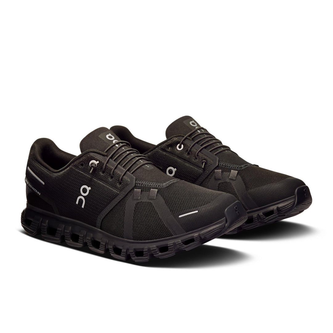 Men's Wide Fit On Cloud 6 Wide Trainers - Black in Black/Black - Image 4