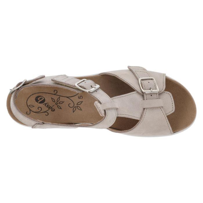 Women's Wide Fit DB Francesca Sandals in Blue Nubuck - Image 1