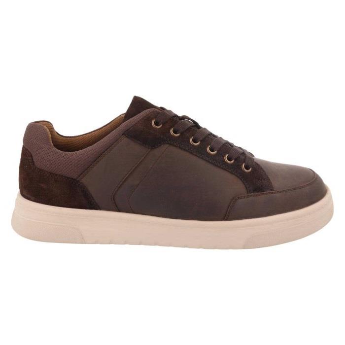 Men's Wide Fit DB Albie Shoes in Navy Leather / Navy Suede - Image 7