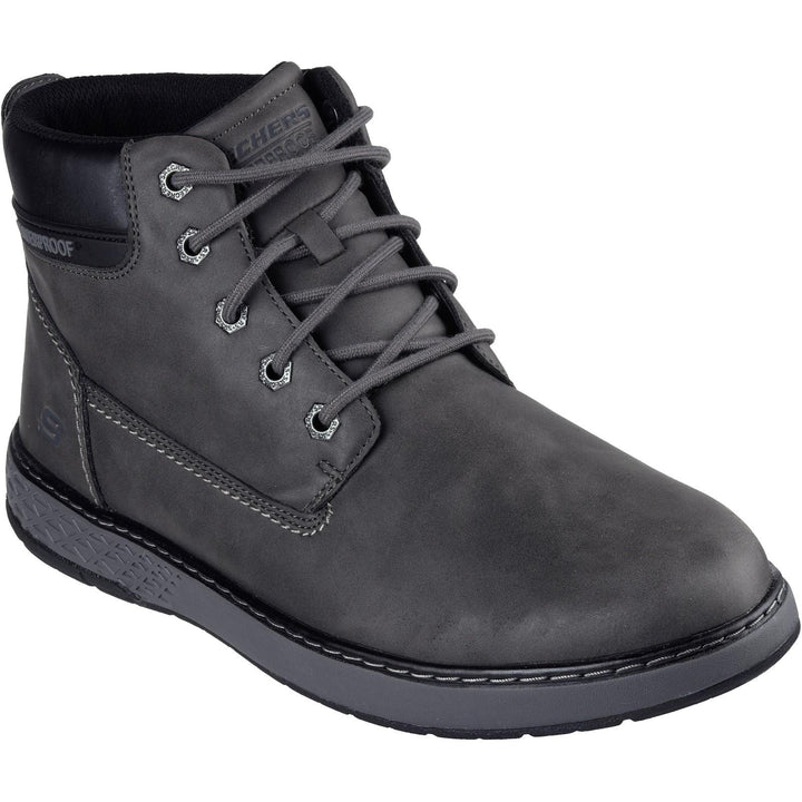 Men's Relaxed Fit Skechers 205235 Garlan Deno Waterproof Boots