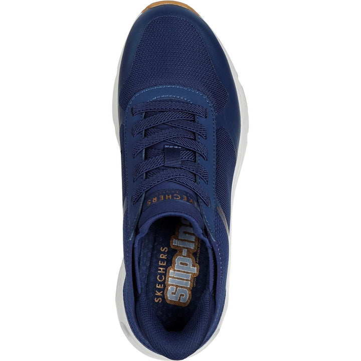 Women's Wide Fit Skechers 177116 Slip-ins Tres Air Uno Easy Steppers Trainers in Navy - Image 1
