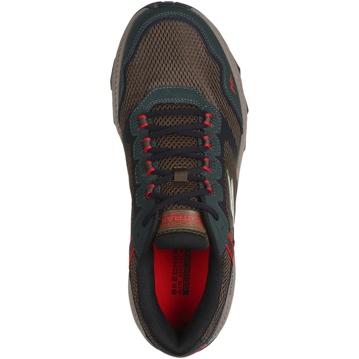 Men's Wide Fit Skechers 220754 Go Run Trail Altitude 2.0 Trainers in Olive/Black - Image 1