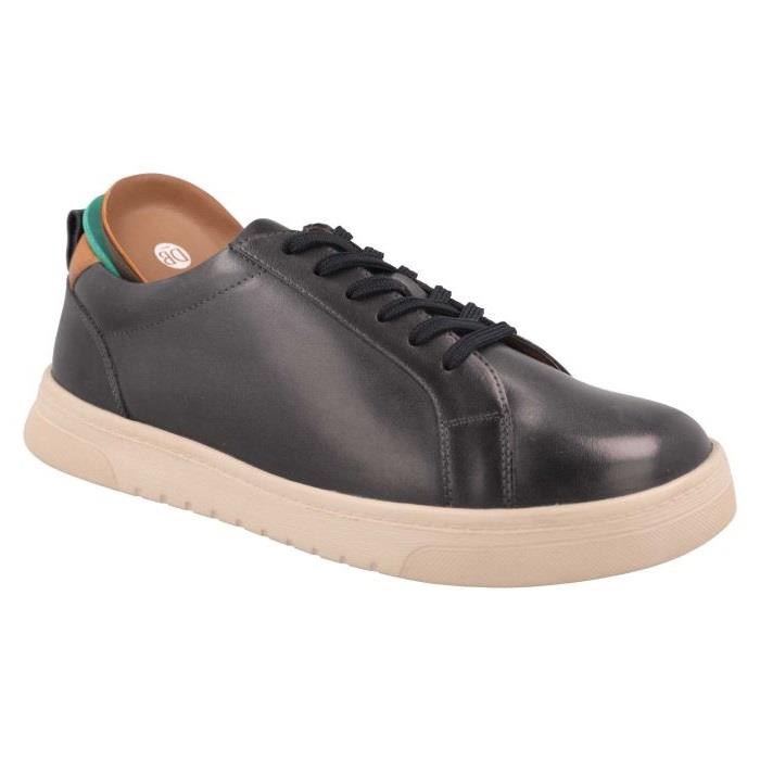 Men's Wide Fit DB Luca Shoes in Navy Leather - Image 5