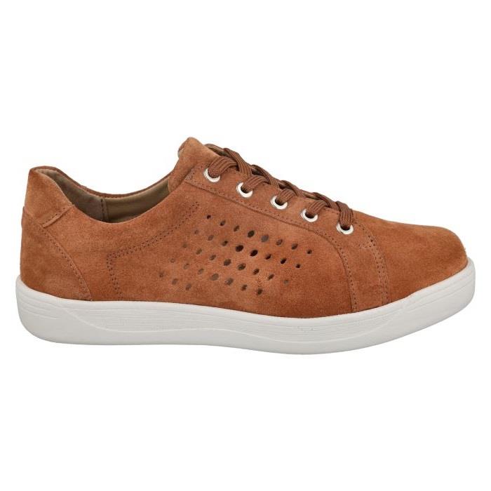 Women's Wide Fit DB Aleen Shoes in Sky Blue Suede - Image 9
