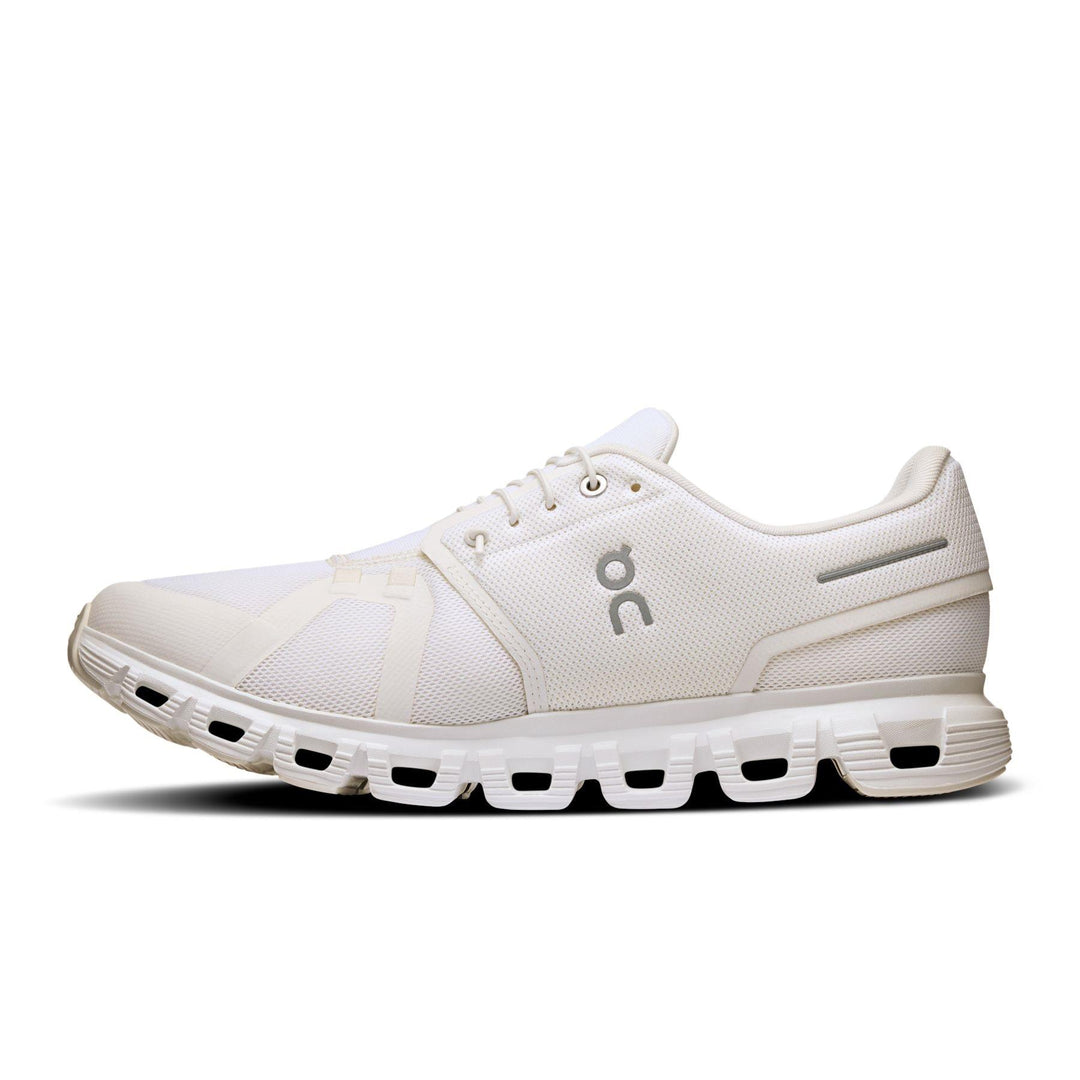 Men's Wide Fit On Cloud 6 Wide Trainers - White in White/White - Image 3