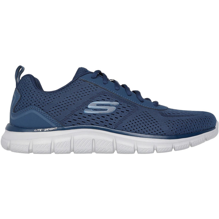 Men's Wide Fit Skechers Track 232758 Leshur Trainers in Blue - Image 1