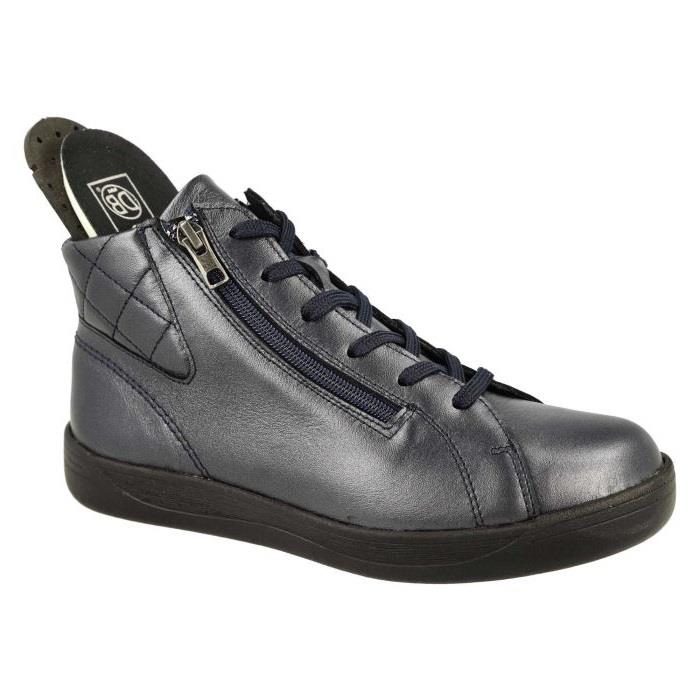Women's Wide Fit DB Levisham Boots in Black Leather - Image 16