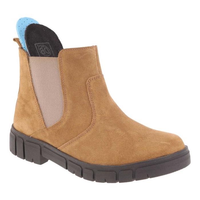 Women's Wide Fit DB Ella Boots in Black Leather - Image 1