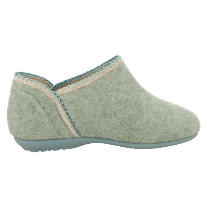 Women's Wide Fit DB Reedmace Ankle Slippers in Lilac Felt - Image 10
