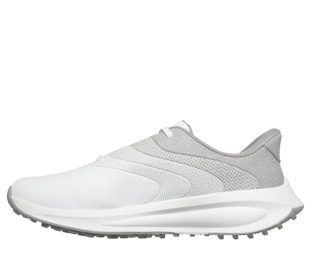 Men's Wide Fit Skechers Slip-ins 214153W Golf Waterproof Flow SI Trainers in White - Image 3
