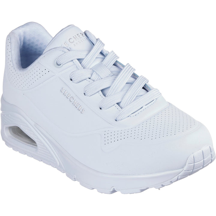 Zapatillas de deporte Skechers 73690 Uno - Stand On Air para mujer, de corte ancho, para caminar y andar por la calle, color blanco roto