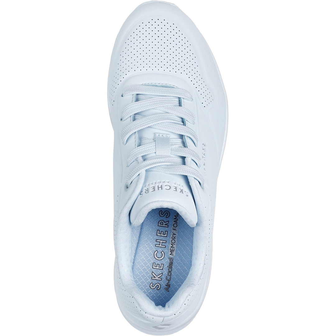 Zapatillas de deporte Skechers 73690 Uno - Stand On Air para mujer, de corte ancho, para caminar y andar por la calle, color blanco roto