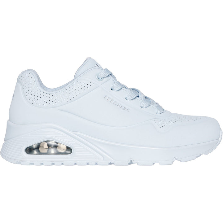 Zapatillas de deporte Skechers 73690 Uno - Stand On Air para mujer, de corte ancho, para caminar y andar por la calle, color blanco roto