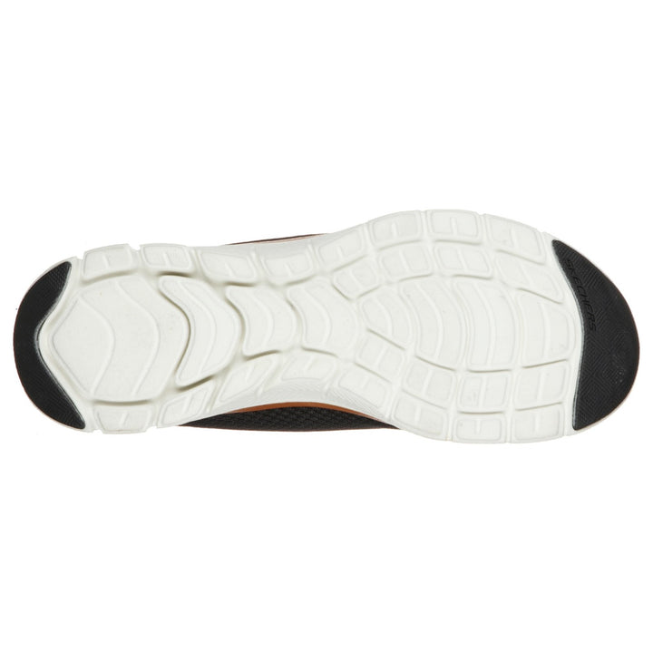 Womens Wide Fit Skechers Flex Appeal 4.0 149303 Brilliant Walking Trainers - Black/Rose Gold