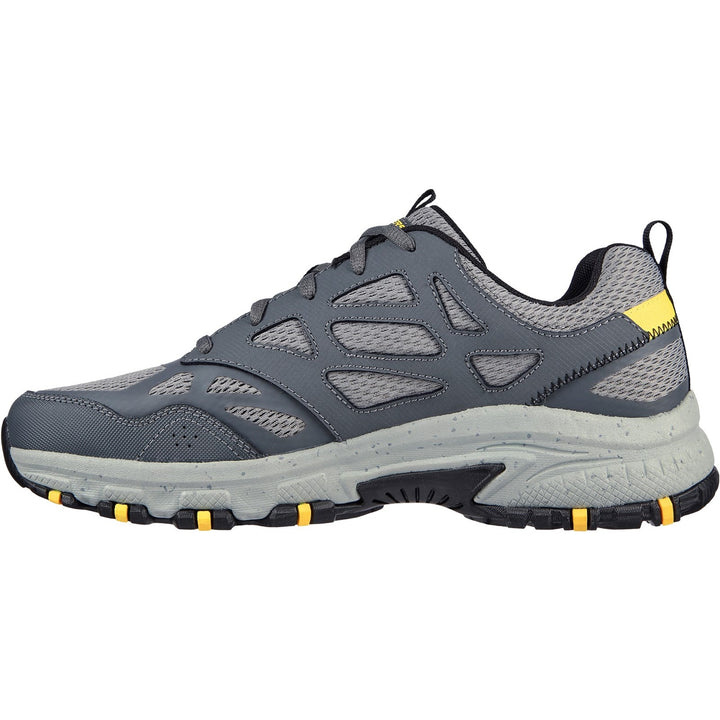 Men's Wide Fit Skechers 237265 Hillcrest outdoor trail Walking Trainers - Charcoal/Black