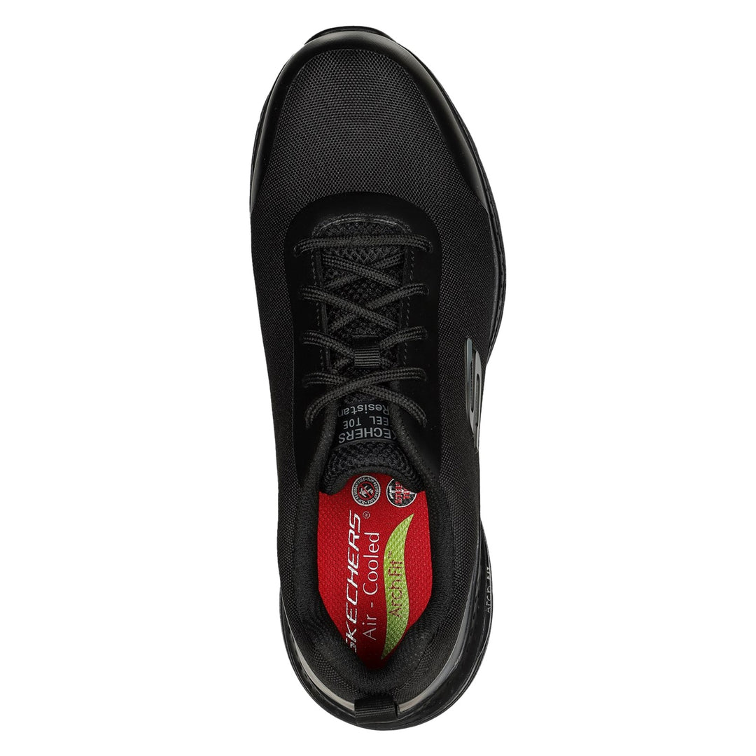 Zapatillas de seguridad Skechers 200086EC Arch Fit Ringstap de corte ancho para hombre in Black - Image 5