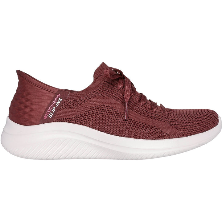 Women's Wide Fit Skechers Slip-ins 149710 Ultra Flex Brilliant Path Trainers in Black - Image 1