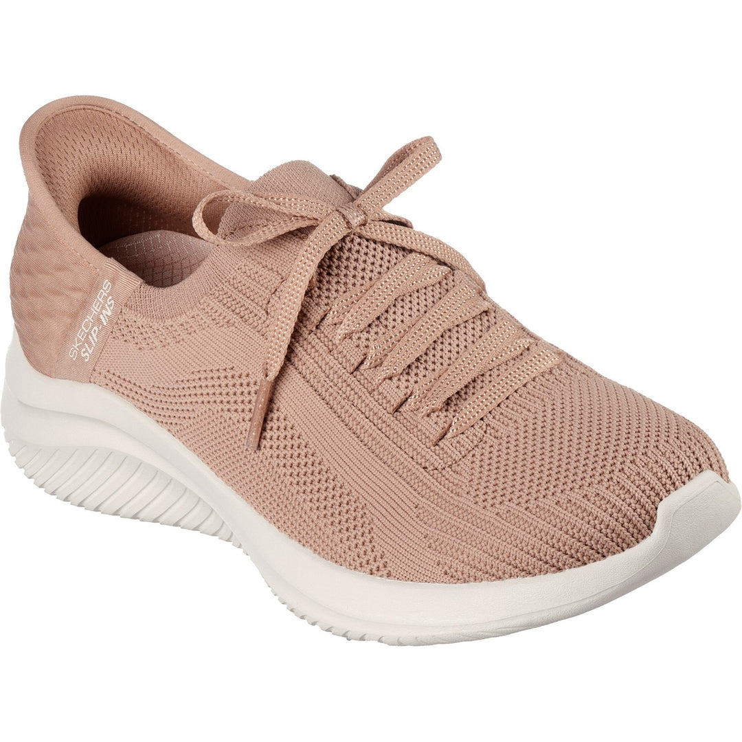 Women's Wide Fit Skechers Slip-ins 149710 Ultra Flex Brilliant Path Trainers in Black - Image 19
