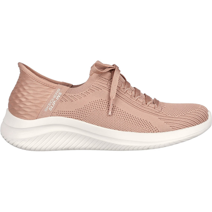 Women's Wide Fit Skechers Slip-ins 149710 Ultra Flex Brilliant Path Trainers in Black - Image 1