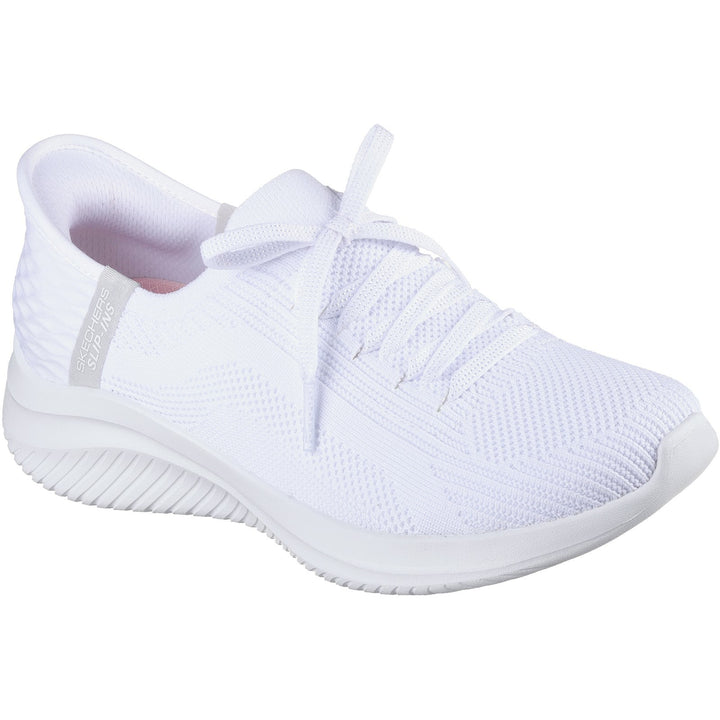 Women's Wide Fit Skechers Slip-ins 149710 Ultra Flex Brilliant Path Trainers in Black - Image 1