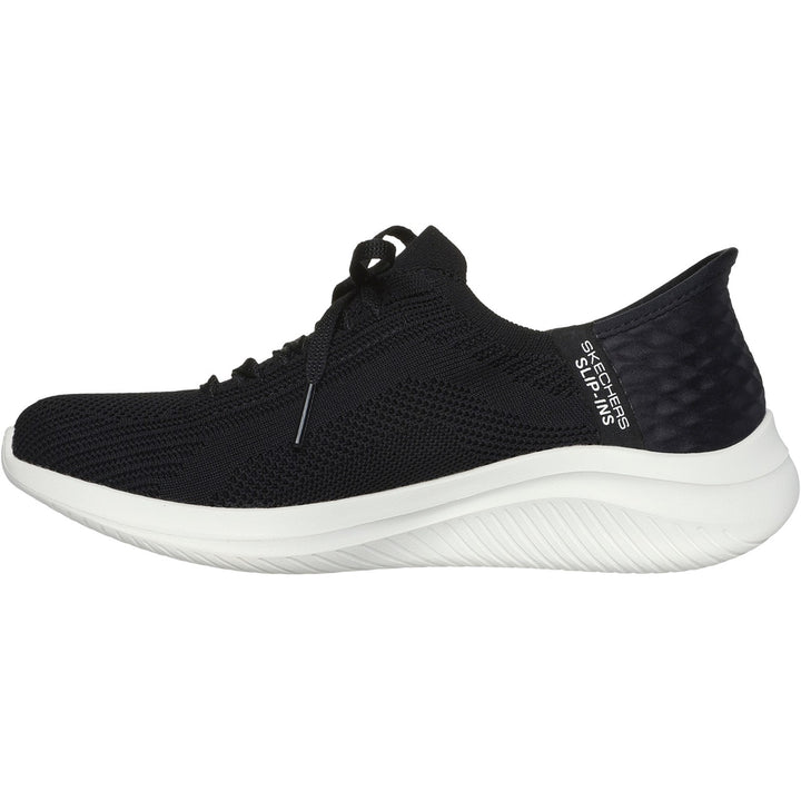 Women's Wide Fit Skechers Slip-ins 149710 Ultra Flex Brilliant Path Trainers in Black - Image 1